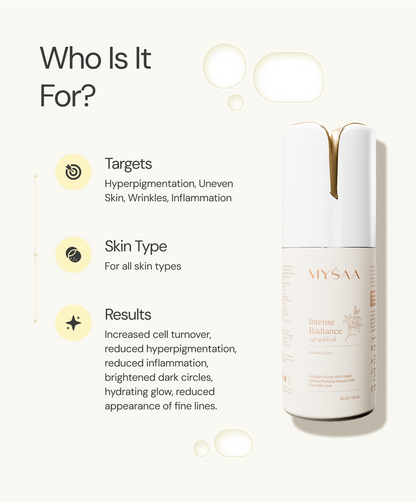 Intense Radiance 24k gold oil |  Radiance Elixir