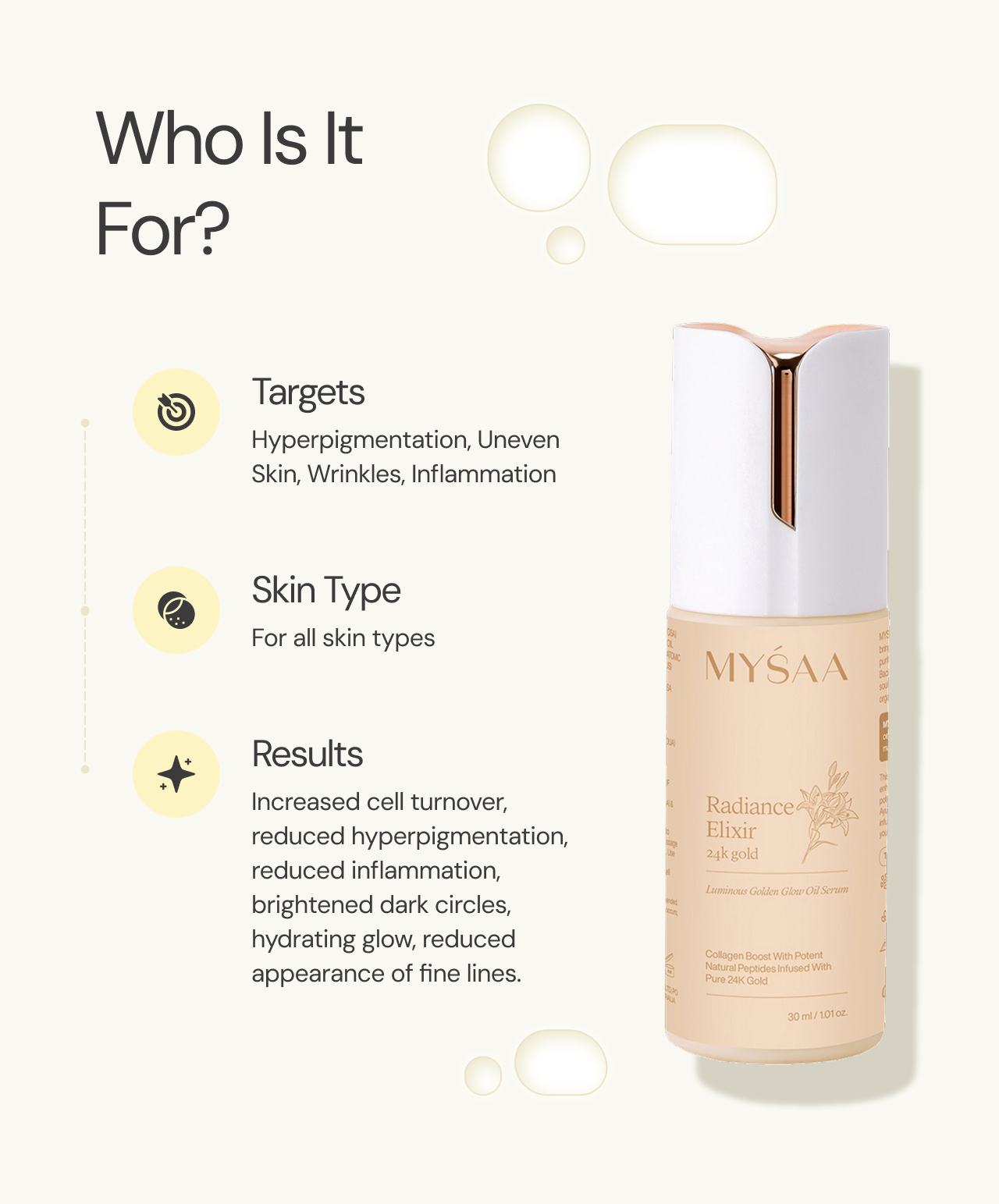 Radiance Elixir 24k Gold Oil |  Luminous Golden Glow Oil Serum